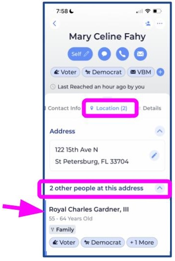 Step 3 learn about your voter-Location