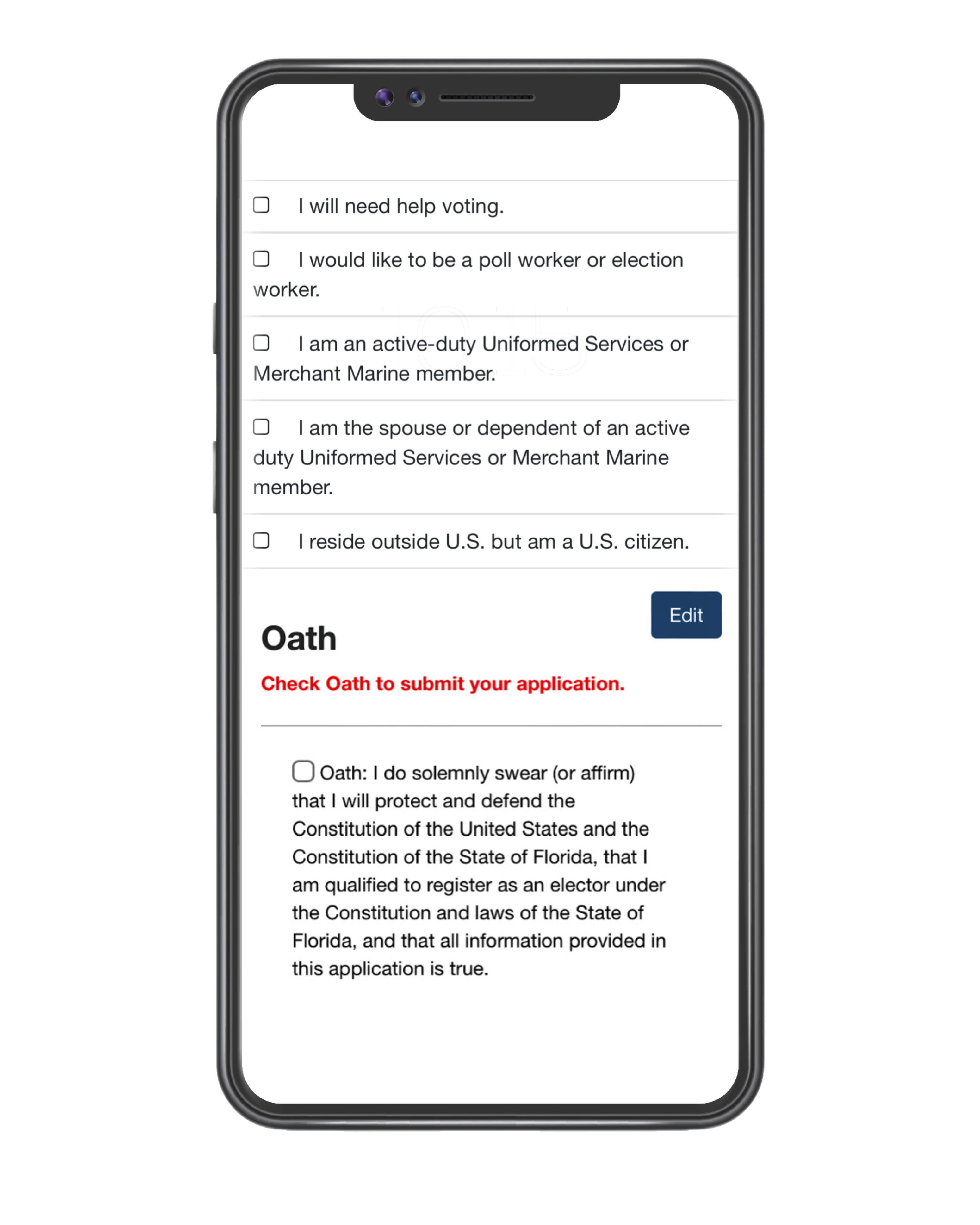 Review Info / Oath