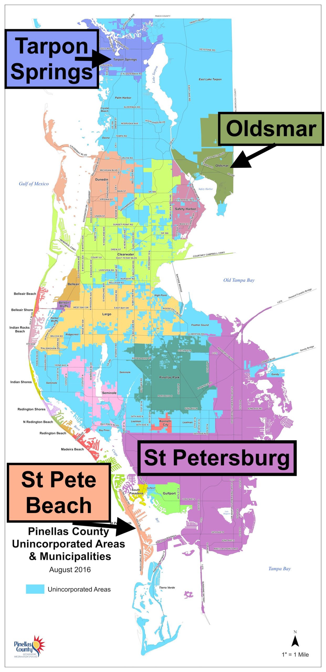 Pinellas County Map BigFont[92]